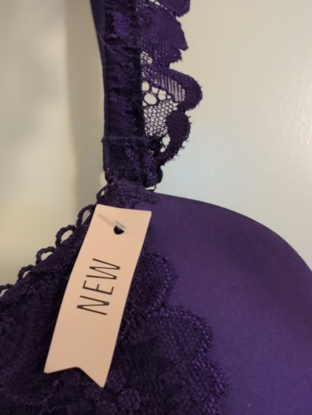 NWT Candie’s Intimates Gradual Lift Push-Up Bra - Convertible Purple - Picture 4 of 8